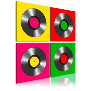 Schilderij - Vinyls: Pop-art