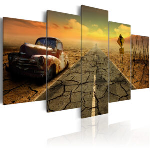 Schilderij - Difficult road