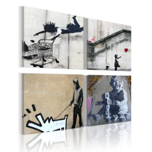 Schilderij - Banksy - vier originele ideeën