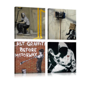 Schilderij - Banksy - Street Art