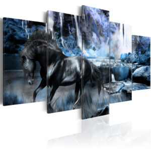 Schilderij - Azure waterfall