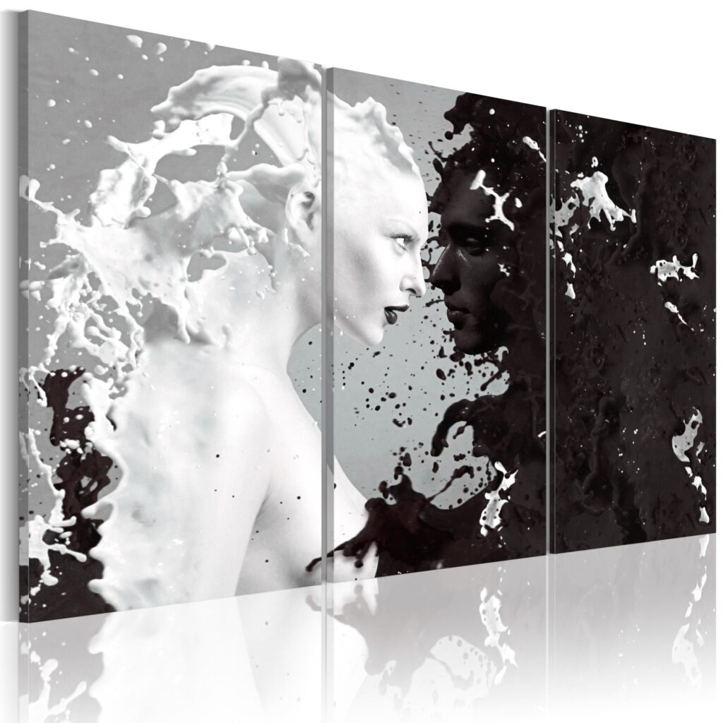 Schilderij - Milk & Choco - triptych