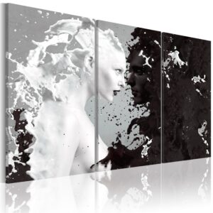 Schilderij - Milk & Choco - triptych
