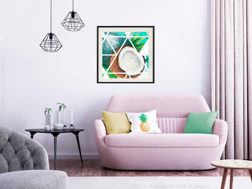 Tropical Mosaic with Coconut (Square) - Afbeelding 6