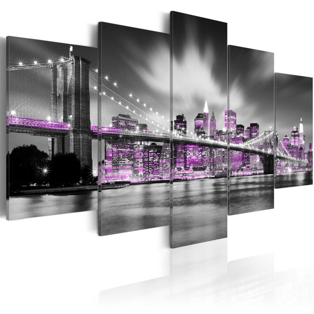 Schilderij - Amethystine New York