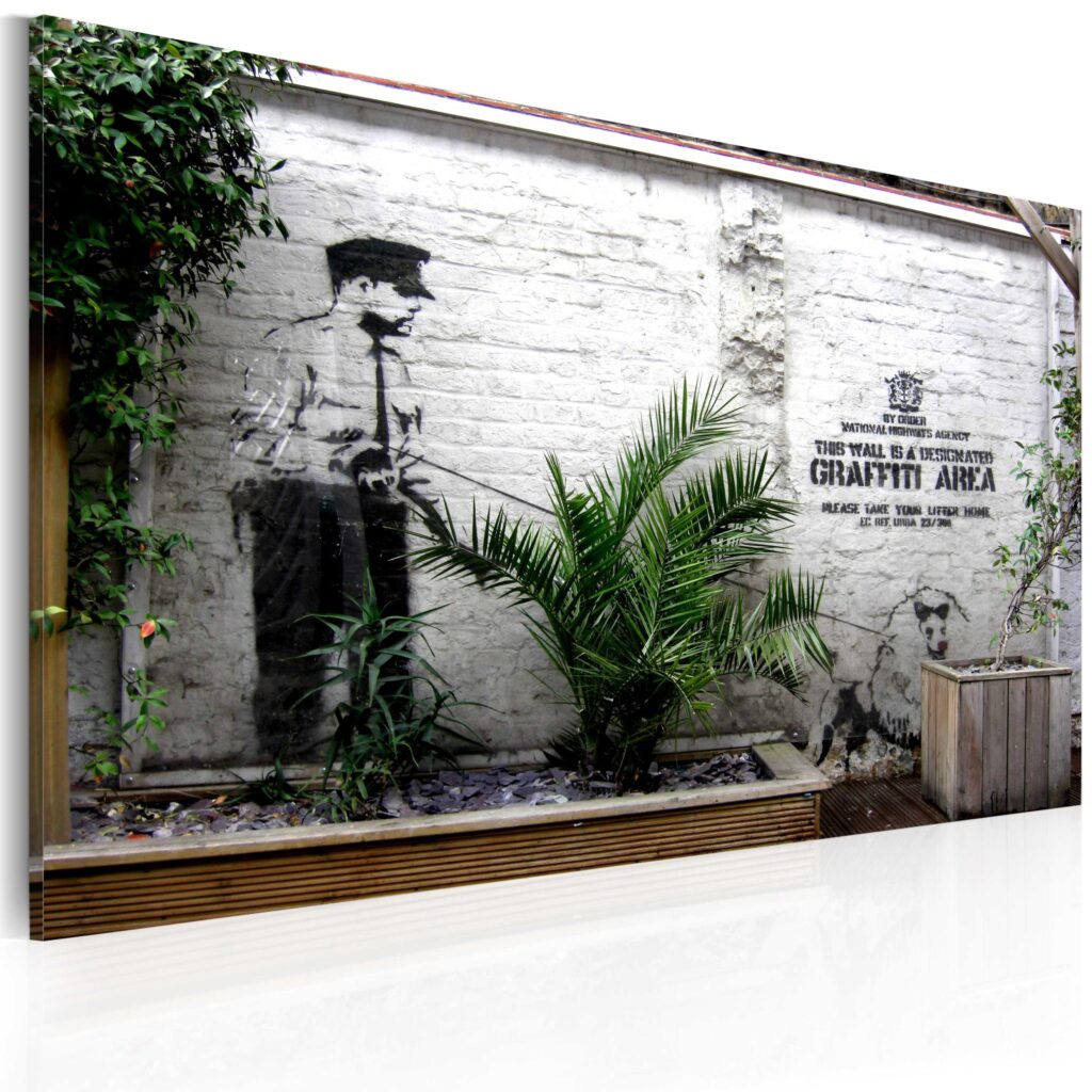 Schilderij - Graffiti area (Banksy)