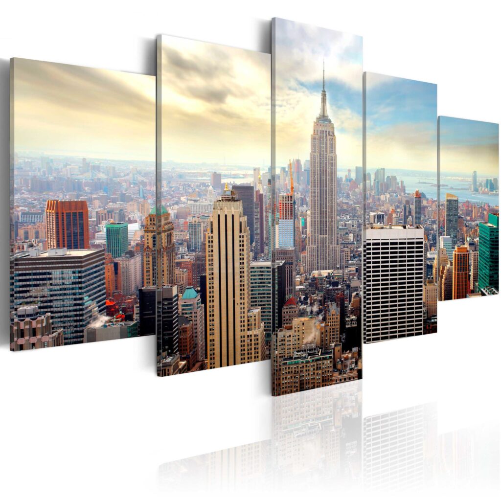 Schilderij -  Morning in New York City