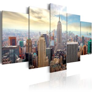Schilderij -  Morning in New York City