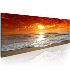 Schilderij - Romantic  sunset