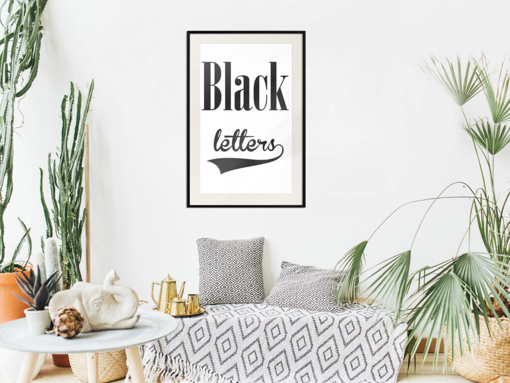 Black Lettering