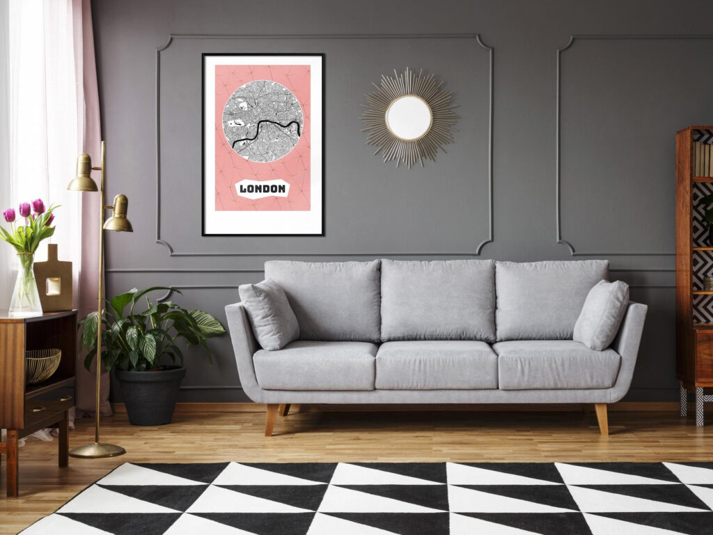 City map: London (Pink)