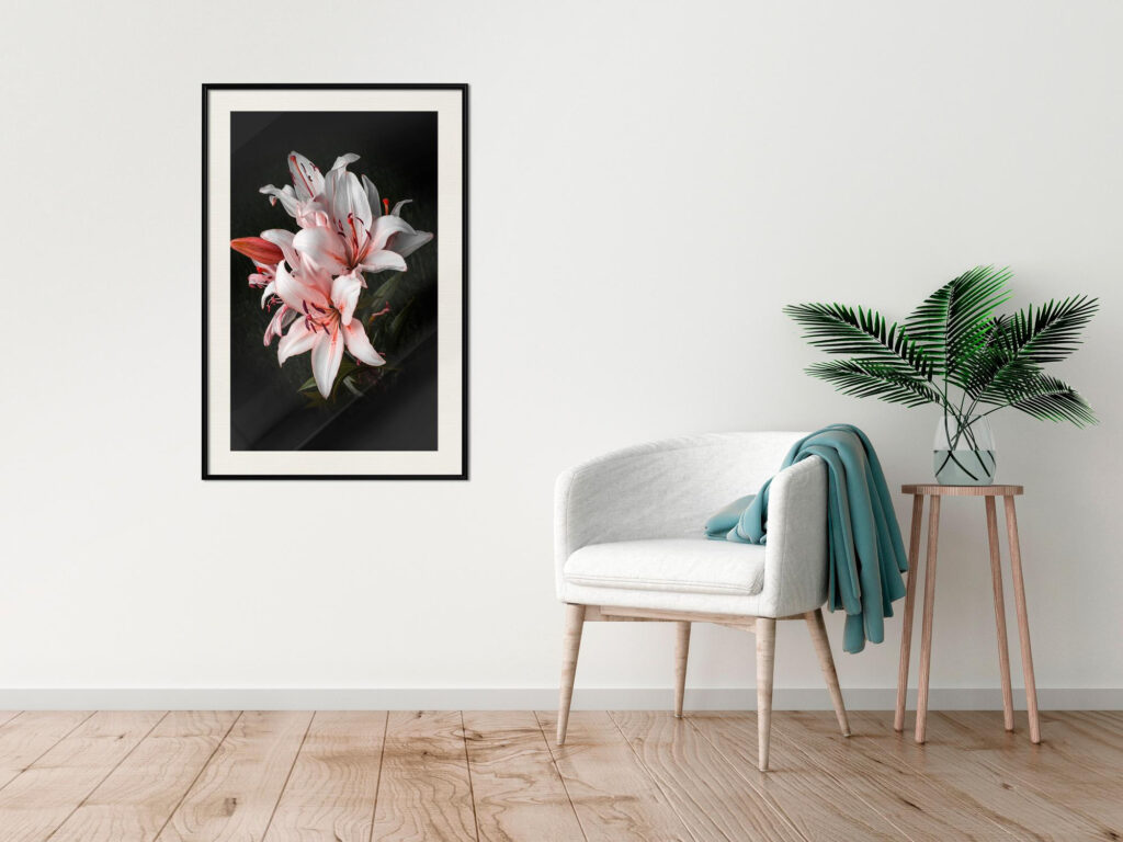 Pale Pink Lilies