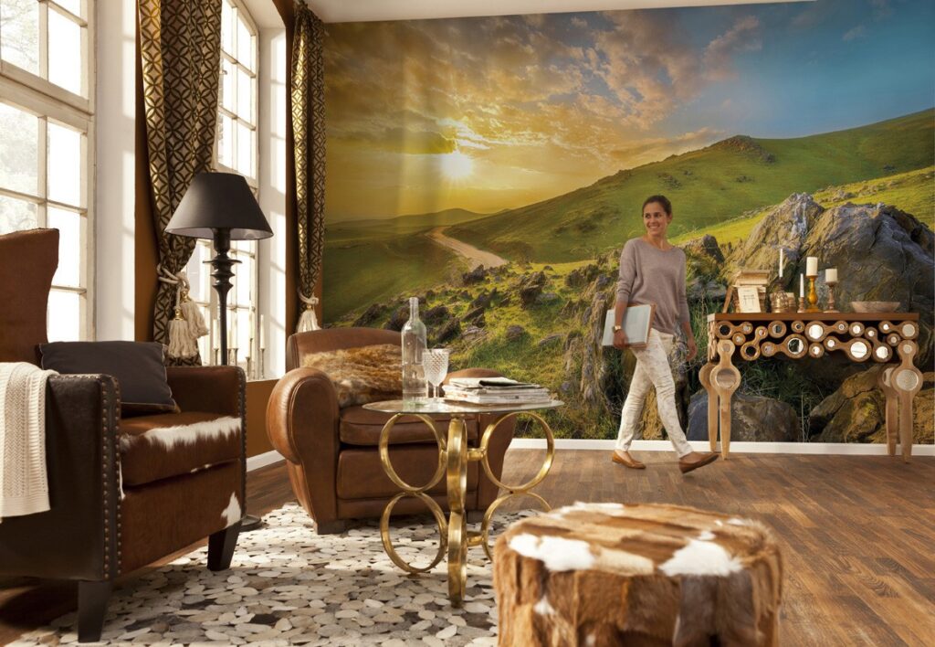 Foto behang Mountain Morning 8-525 - Afbeelding 2