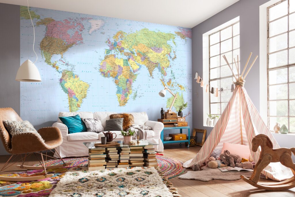Foto behang World Map xxl4-038 - Afbeelding 2