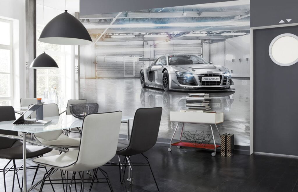 Foto behang Audi r8 Le Mans 8-957 - Afbeelding 2