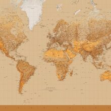 Foto behang The World 00153