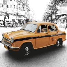 Foto behang New Delhi Taxi CL61A