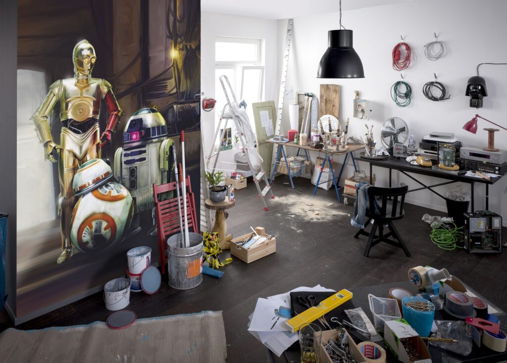 Foto behang Star Wars Three Droids - Afbeelding 2