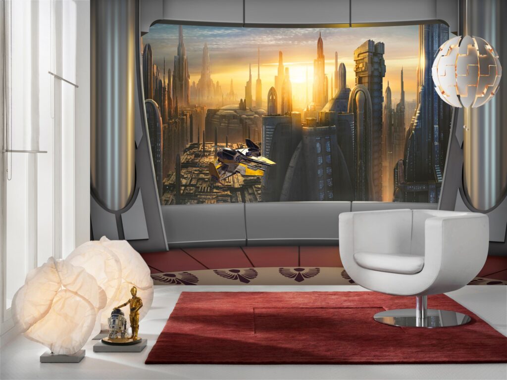 Foto behang Star Wars Coruscant View 8-483 - Afbeelding 2