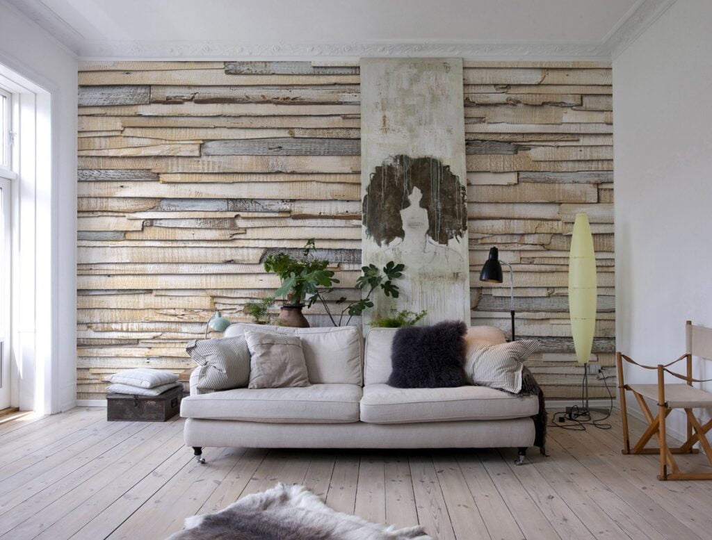 Foto behang Whitewashed Woods 8-920 - Afbeelding 2