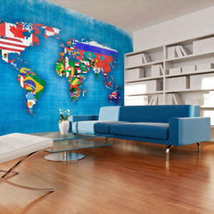 Fotobehang - Flags of countries