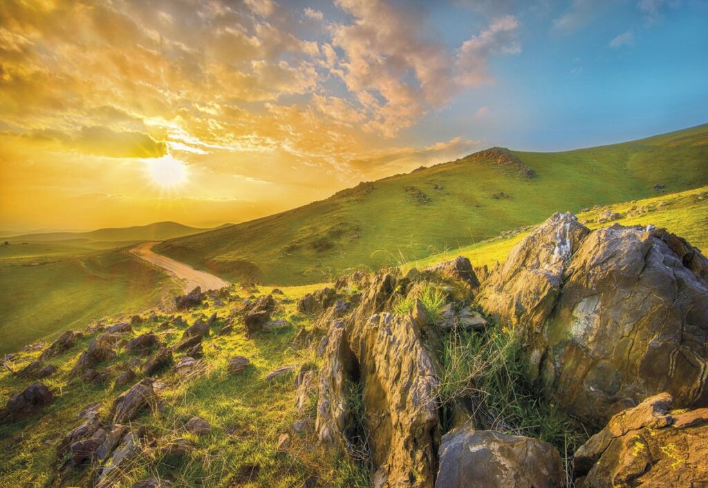 Foto behang Mountain Morning 8-525