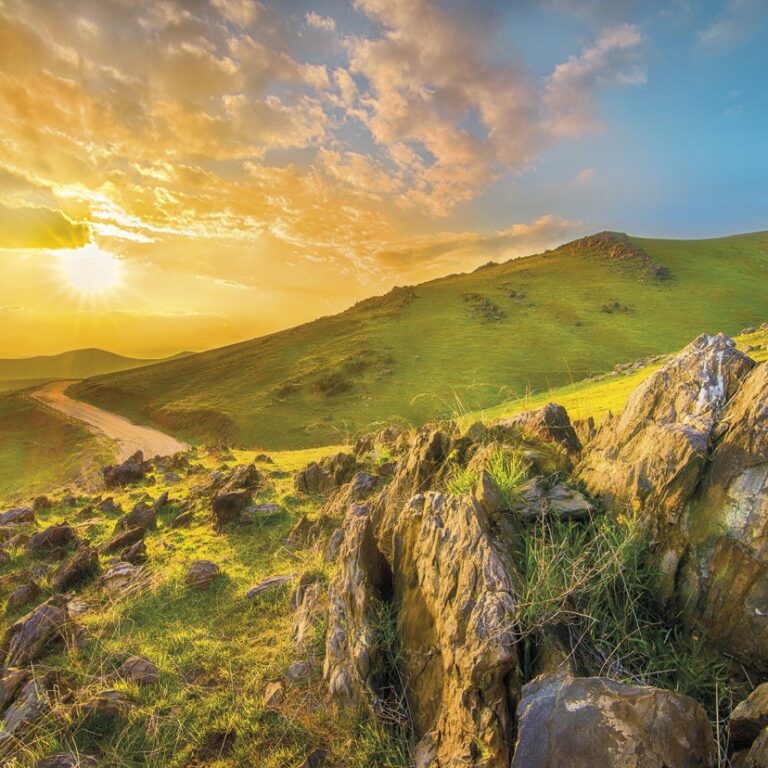 Foto behang Mountain Morning 8-525