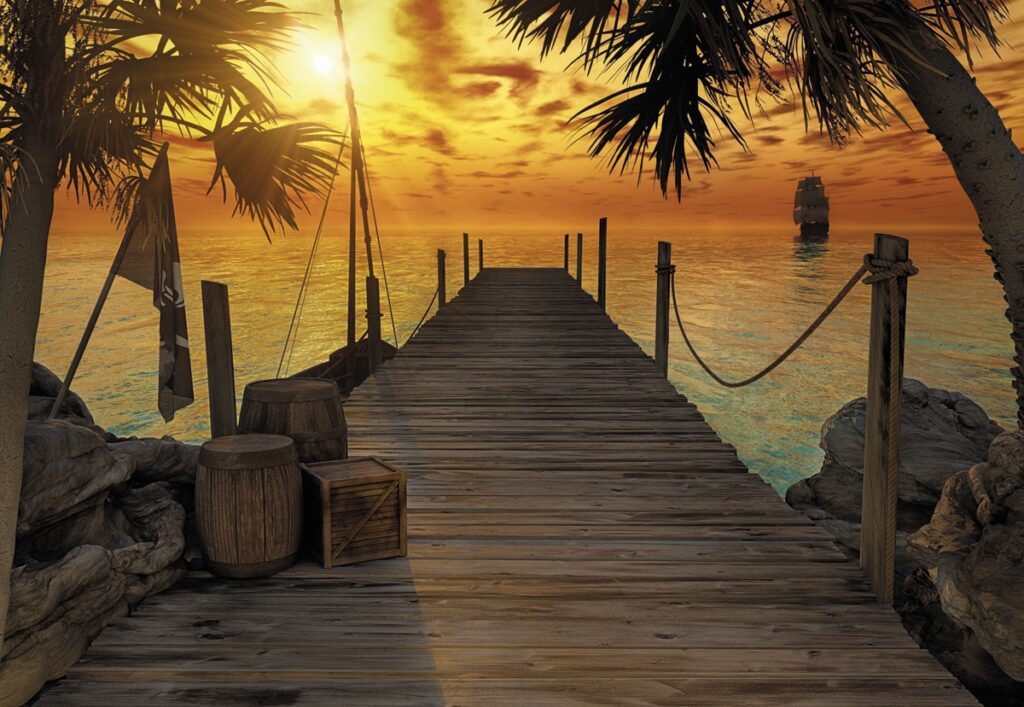 Foto behang Treasure Island 8-918