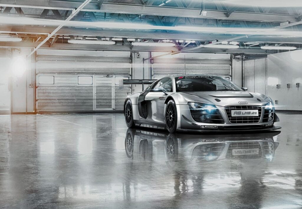 Foto behang Audi r8 Le Mans 8-957