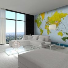 Alternative view of Foto behang Map of the World 00152