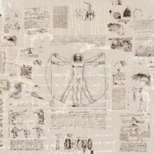 Foto behang Da Vinci  V8-764
