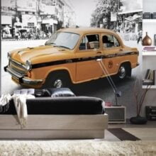 Alternative view of Foto behang New Delhi Taxi CL61A