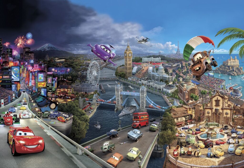 Foto behang Cars World 8-400