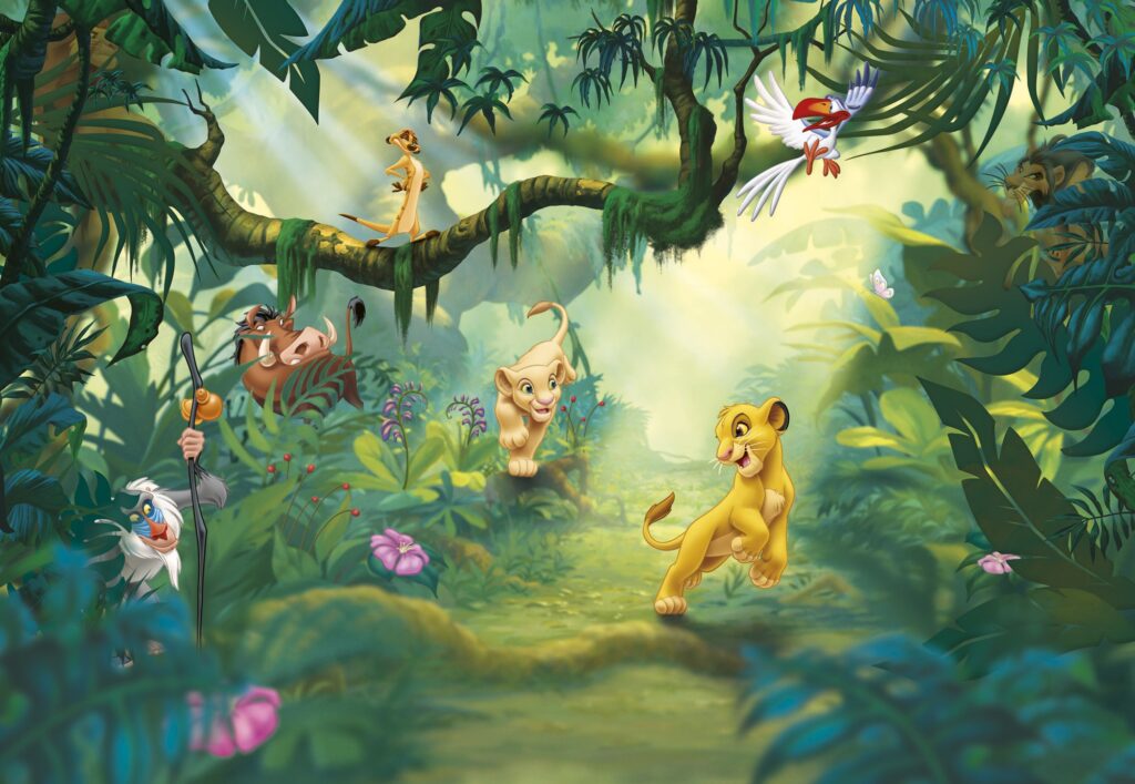 Foto behang Lion King Jungle 8-475