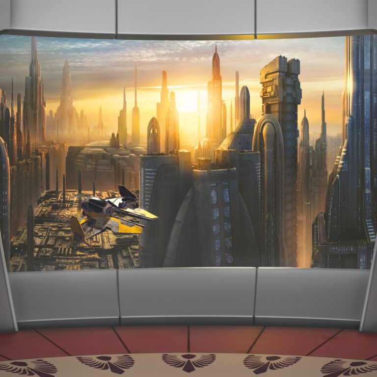 Foto behang Star Wars Coruscant View 8-483