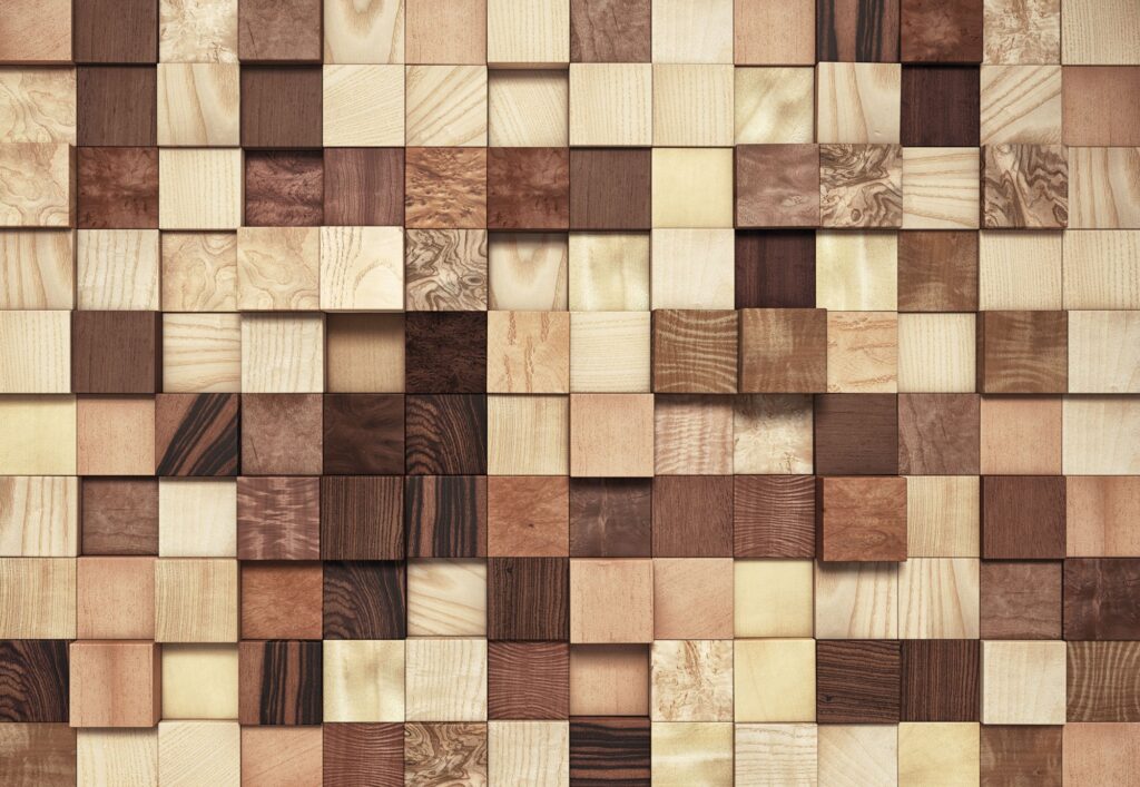 Foto behang Lumbercheck 8-978