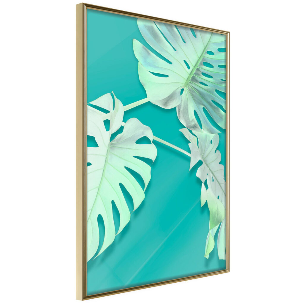 Teal Monstera