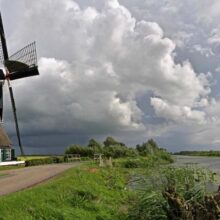 Foto behang Vlietmolen Holland 2880