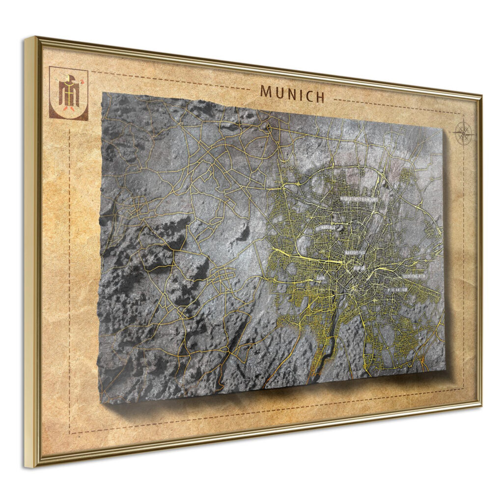 Raised Relief Map: Munich - Afbeelding 3