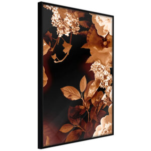 Flower Decoration in Sepia