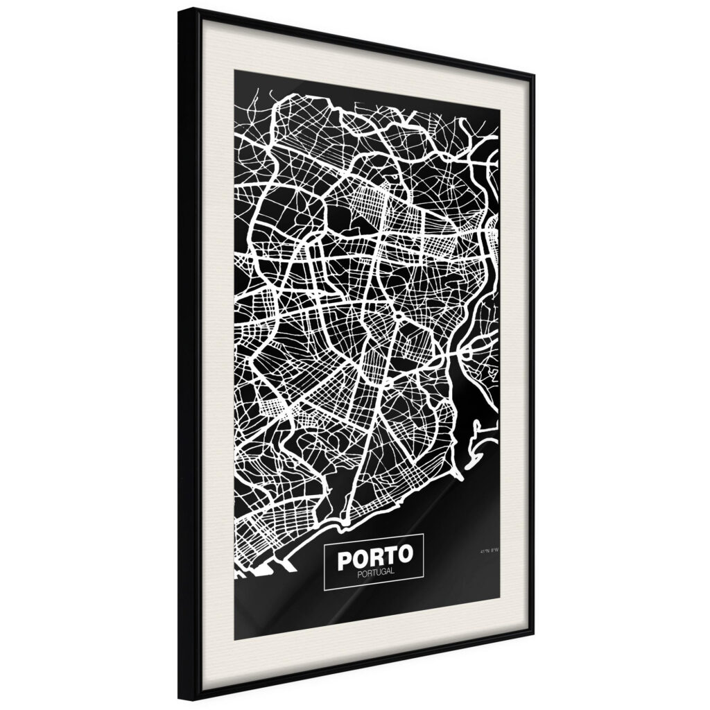 City Map: Porto (Dark) - Afbeelding 2