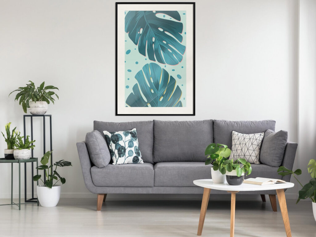 Pastel Monstera Leaves - Afbeelding 3