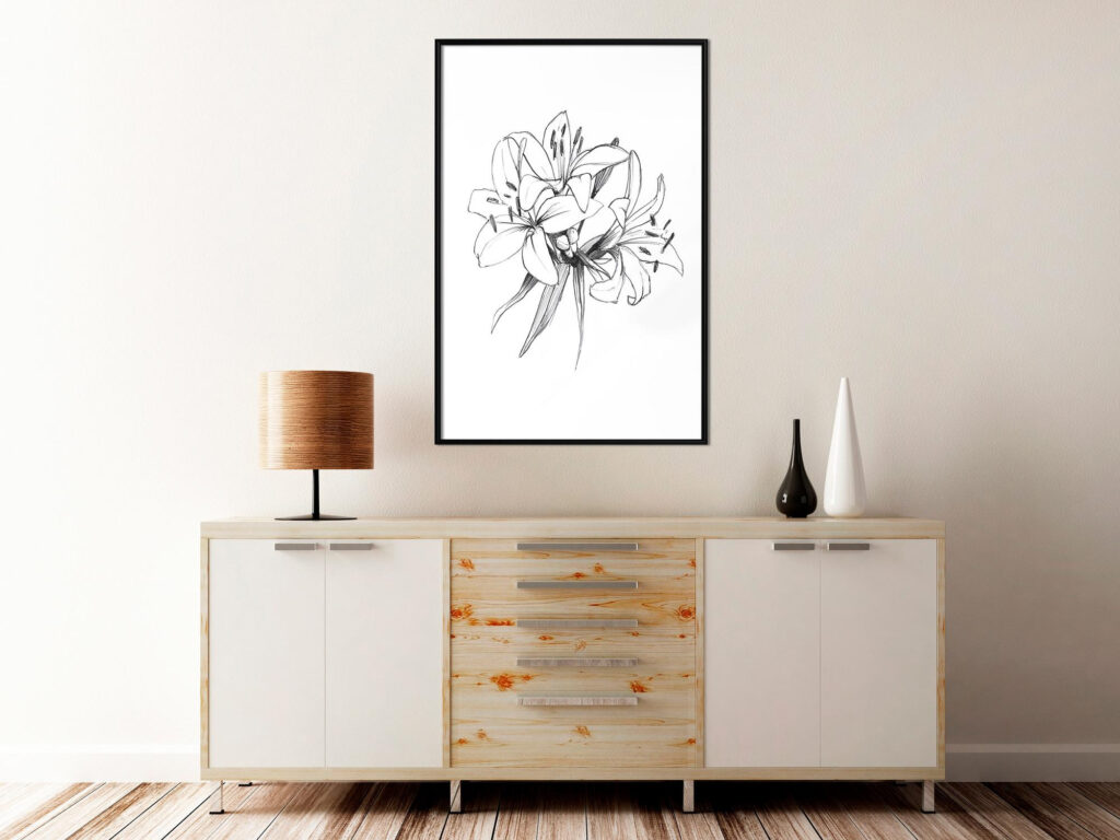 Sketch of Lillies