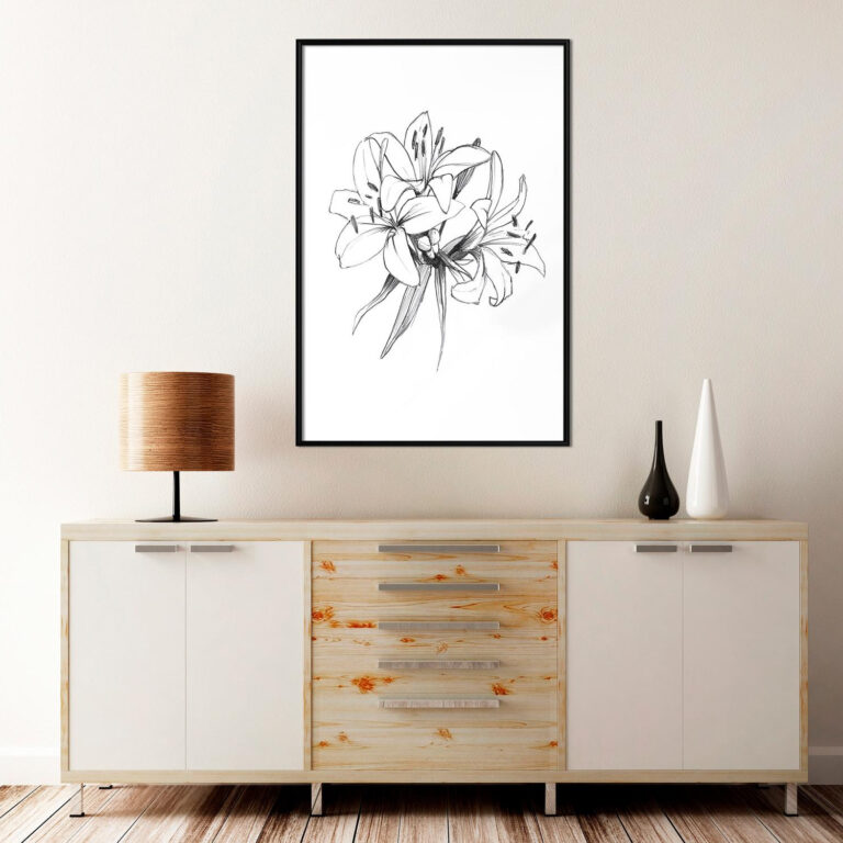 Sketch of Lillies