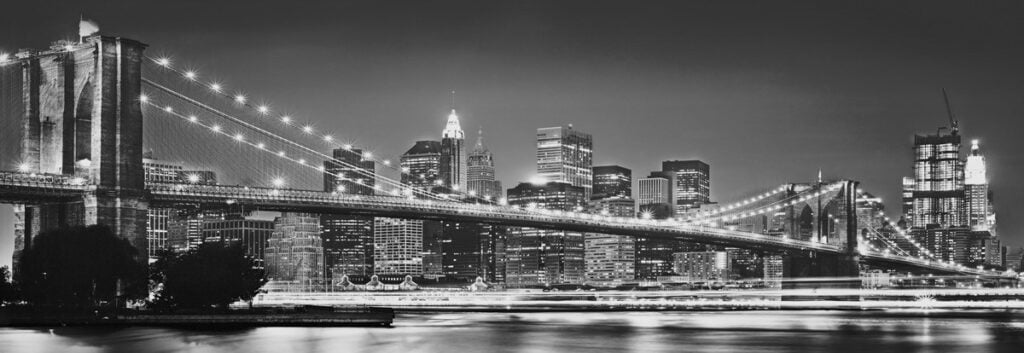 Foto behang Brooklyn bridge 4-320