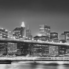 Foto behang Brooklyn bridge 4-320