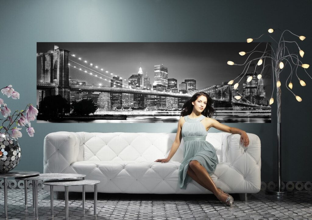 Foto behang Brooklyn bridge 4-320 - Afbeelding 2