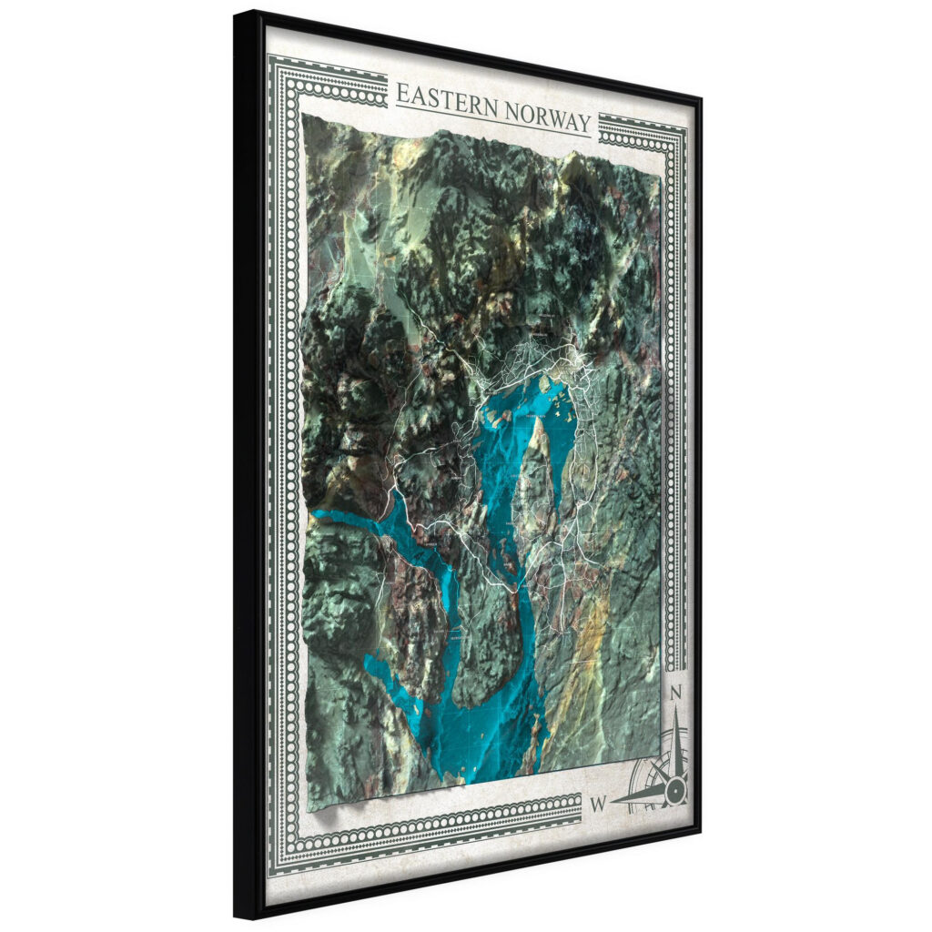 Raised Relief Map: Eastern Norway