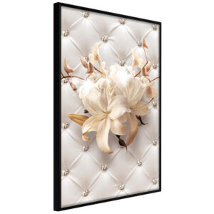 Lilies on Leather Upholstery