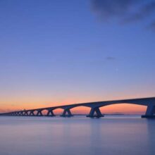 Foto behang Zeeland brug Holland 5282
